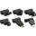 InLine HDMI-DVI Adapter, 19pol Stecker auf 24+1 Buchse, mit 180° Winkel