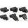 InLine HDMI-DVI Adapter, 19pol Stecker auf 24+1 Buchse, mit 180° Winkel