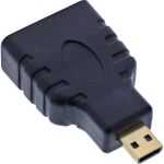InLine HDMI Adapter, HDMI A Buchse auf Micro HDMI D Stecker, 4K/60Hz