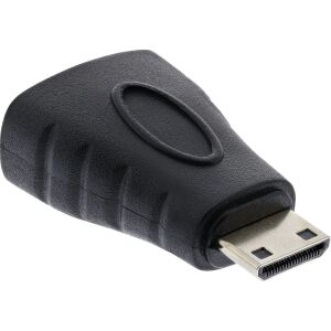 InLine HDMI Adapter, HDMI A Buchse auf Mini HDMI C Stecker, 4K/60Hz kompatibel