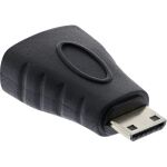 InLine HDMI Adapter, HDMI A Buchse auf Mini HDMI C Stecker, 4K/60Hz kompatibel