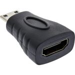 InLine HDMI Adapter, HDMI A Buchse auf Mini HDMI C Stecker, 4K/60Hz kompatibel
