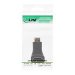 InLine HDMI Adapter, HDMI A Buchse auf Mini HDMI C Stecker, gewinkelt, 4K2K