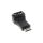 InLine HDMI Adapter, HDMI A Buchse auf Mini HDMI C Stecker, gewinkelt, 4K2K