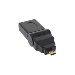 InLine HDMI Adapter, HDMI A Buchse auf Micro HDMI D Stecker, flexibel, 4K2K