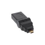 InLine HDMI Adapter, HDMI A Buchse auf Micro HDMI D Stecker, flexibel, 4K2K