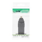 InLine HDMI Adapter, HDMI A Buchse auf Micro HDMI D Stecker, flexibel, 4K2K