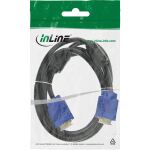 InLine S-VGA Kabel, 15pol HD Stecker / Stecker, schwarz, 1,5m