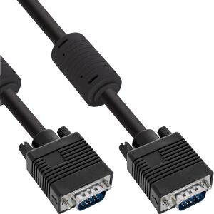 InLine S-VGA Kabel, 15pol HD Stecker / Stecker, schwarz, 2m