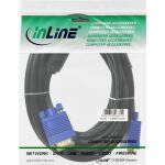 InLine S-VGA Kabel Premium, 15pol HD Stecker / Stecker, schwarz, 20m