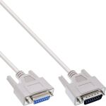 InLine Joystickverlängerung, 15pol Stecker / Buchse, 10m, vergossen