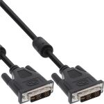 InLine DVI-I Kabel, digital/analog, 18+5 ST / ST, Single Link, 2 Ferrite, 2m