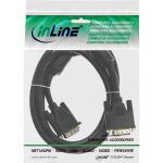 InLine DVI-D Kabel, digital 24+1 Stecker / Stecker, Dual Link, 2 Ferrite, 5m