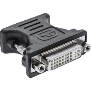 InLine DVI-A Adapter, analog, 24+5 Buchse auf VGA Stecker, schwarz