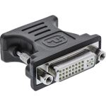 InLine DVI-A Adapter, analog, 24+5 Buchse auf VGA Stecker, schwarz