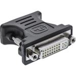 InLine DVI-A Adapter, analog, 24+5 Buchse auf VGA Stecker, schwarz