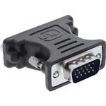 InLine DVI-A Adapter, analog, 24+5 Buchse auf VGA Stecker, schwarz