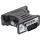 InLine DVI-A Adapter, analog, 24+5 Buchse auf VGA Stecker, schwarz