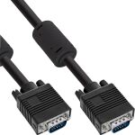 InLine S-VGA Kabel, 15pol HD Stecker / Stecker, schwarz, 0,3m