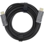 InLine HDMI AOC Kabel, Ultra High Speed HDMI, 8K4K, schwarz, 15 m