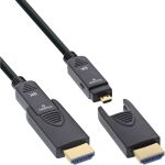 InLine HDMI AOC Kabel, Ultra High Speed 2.1, abnehmbar, 8K, 40m
