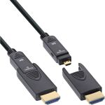 InLine HDMI AOC Kabel, Ultra High Speed 2.1, abnehmbar, 8K, 50m