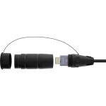 InLine HDMI Kabeltrommel, AOC HDMI 2.1 Kabel, 8K/60Hz, armiert, schwarz, 50m