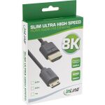 InLine Slim Ultra High Speed HDMI Kabel, 8K4K, A St. / C St. (Mini), 0,5m