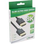 InLine Slim Ultra High Speed HDMI Kabel, 8K4K, Stecker / Stecker, 0,5m