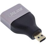 InLine HDMI Adapter, HDMI A Buchse / Micro HDMI D Stecker, 8K UHD