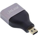 InLine HDMI Adapter, HDMI A Buchse / Micro HDMI D Stecker, 8K UHD