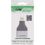 InLine HDMI Adapter, HDMI A Buchse / Micro HDMI D Stecker, 8K UHD