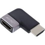 InLine HDMI Adapter, HDMI A Stecker / Buchse, 90° rechts, 8K UHD