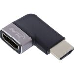 InLine HDMI Adapter, HDMI A Stecker / Buchse, 90° rechts, 8K UHD