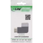 InLine HDMI Adapter, HDMI A Stecker / Buchse, 90° links, 8K UHD