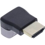InLine HDMI Adapter, HDMI A Stecker / Buchse, 90° unten, 8K UHD