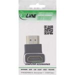InLine HDMI Adapter, HDMI A Stecker / Buchse, 90° unten, 8K UHD