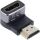 InLine HDMI Adapter, HDMI A Stecker / Buchse, 90° unten, 8K UHD