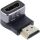InLine HDMI Adapter, HDMI A Stecker / Buchse, 90° unten, 8K UHD