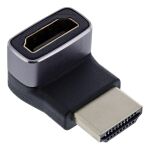 InLine HDMI Adapter, HDMI A Stecker / Buchse, 90° oben, 8K UHD