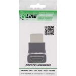 InLine HDMI Adapter, HDMI A Stecker / Buchse, 90° oben, 8K UHD
