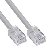 InLine Modular-Rundkabel RJ12, Stecker / Stecker, 6adrig, 6P6C, 10m