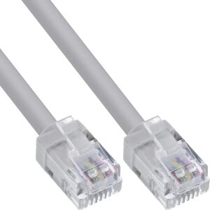 InLine Modular-Rundkabel RJ12, Stecker / Stecker, 6adrig, 6P6C, 1m