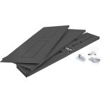 InLine 19" Rack zur Wandmontage, 2HE, 24-40cm Tiefe, mit Abdeckung, schwarz