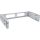 InLine 19" Rack zur Wandmontage, 2HE, 24-40 cm Tiefe, grau RAL7035