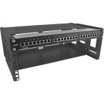 InLine 19" Rack zur Wandmontage, 4HE, 24-40cm Tiefe, mit Abdeckung, schwarz