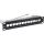 InLine 10" Patchpanel Leerblech 12x, für Keystone Module, 1HE, RAL9005 schwarz