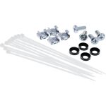 InLine 10" Patchpanel Leerblech 12x, für Keystone Module, 1HE, RAL7035 grau