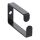 InLine Kabelbügel, Metall, 43x70mm schwarz