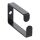 InLine Kabelbügel, Metall, 43x70mm schwarz